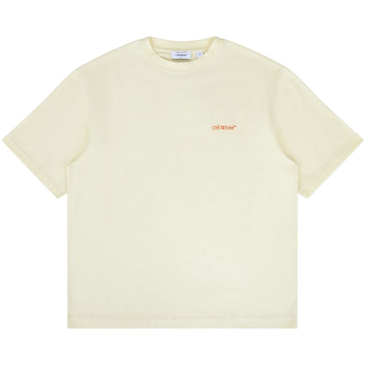 Off-White Tape Arrow Fit Tee 'Vanilla Ice'