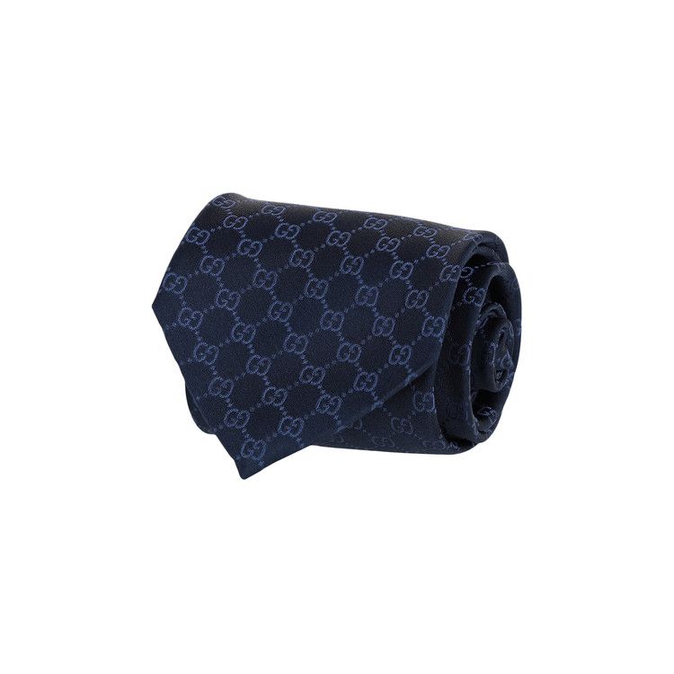 Gucci GG Supreme Silk Tie 'Blue'