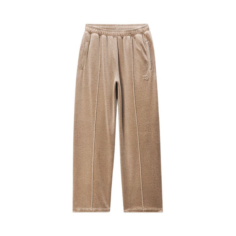 Alexander Wang Allover Hotfix Mid Rise Relaxed Pant 'Warm Taupe'