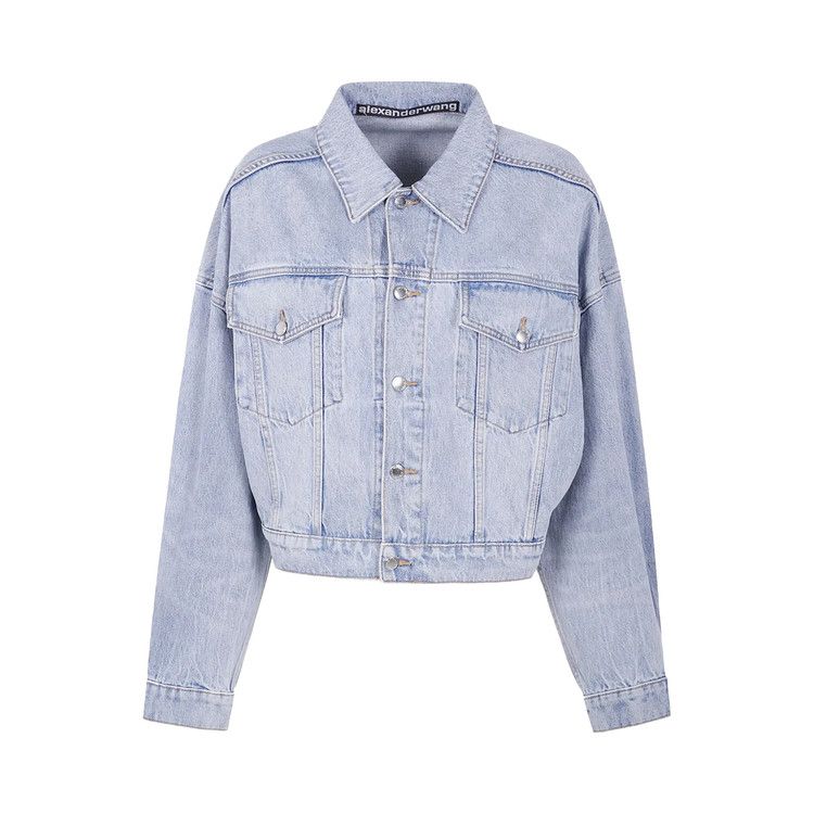 Alexander Wang Clip Trucker Jacket 'Vintage Bleach Blue'