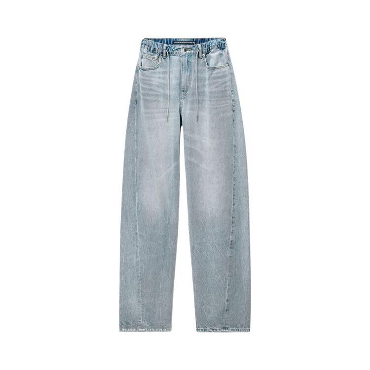 Alexander Wang Rhinestone Drawcord Balloon Jogger 'Light Bleach'