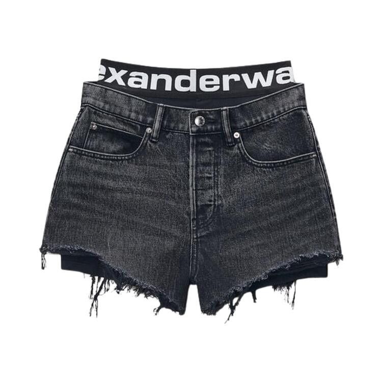 Alexander Wang Logo Bike Short Pre-Styled Relaxed Short 'Grey Aged'