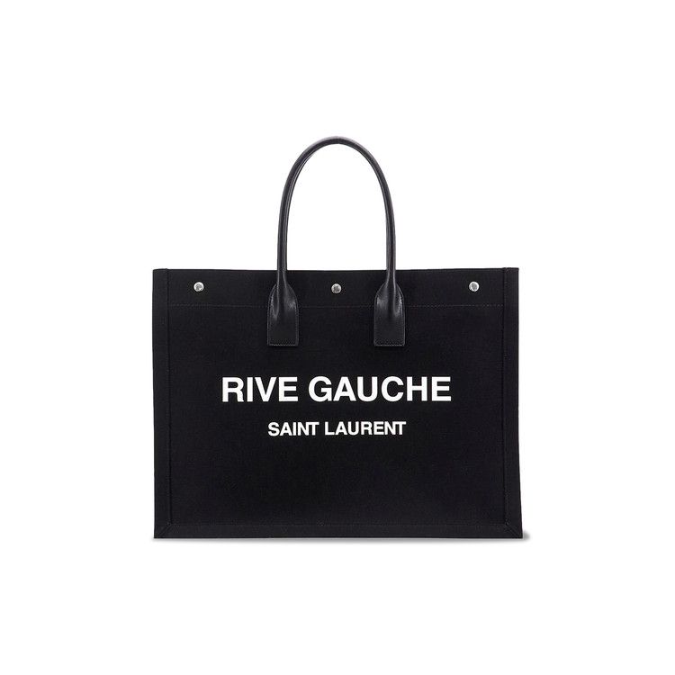 Saint Laurent Rive Gauche Lino Legend Large Tote Bag 'Black/White'