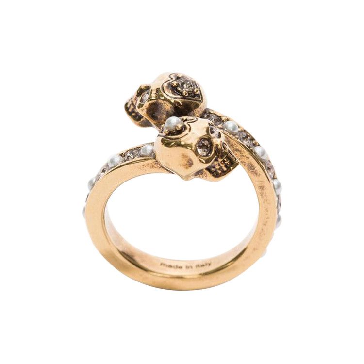 Alexander McQueen Wrap Around Skull Ring 'Gold'