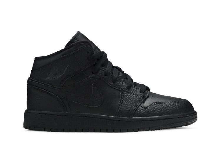 Air Jordan 1 Mid GS 'Triple Black' 2020