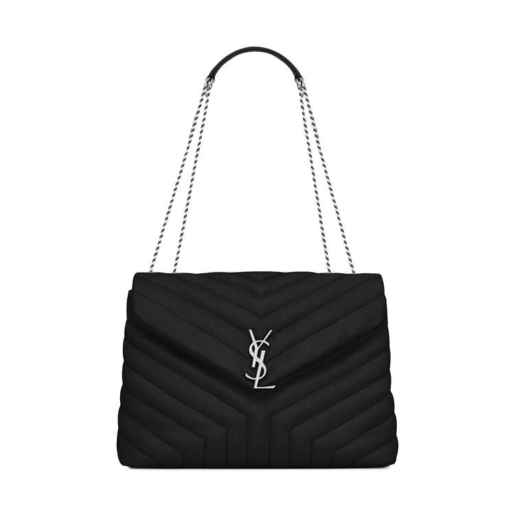 Saint Laurent Medium Loulou Quilted Shoulder Bag 'Black'