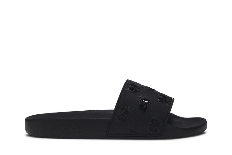 Gucci Rubber GG Slide 'Black'