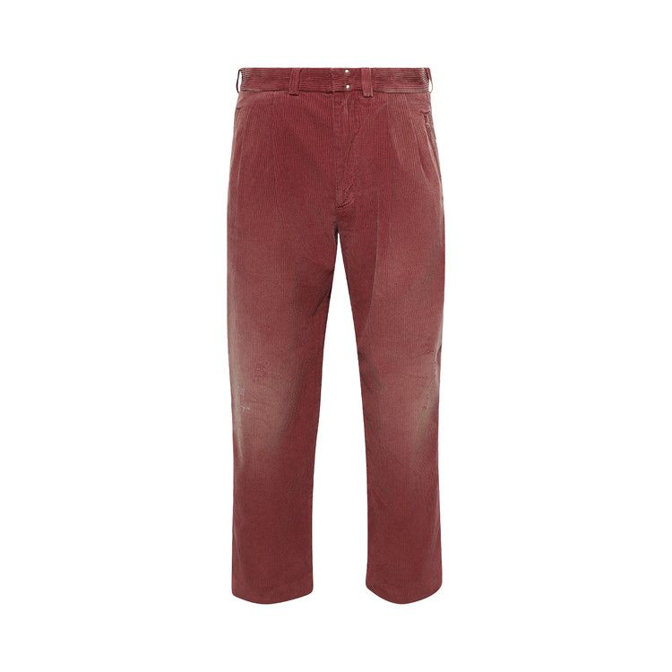 Paly Hollywood Synanon Cord Pleated Pant 'Burgundy'