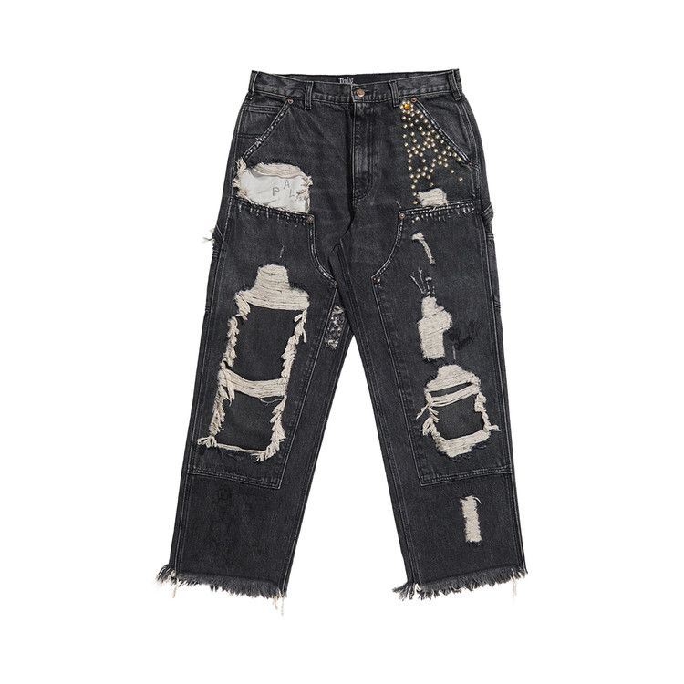 Paly Hollywood Busted Double Knee Jean 'Black'