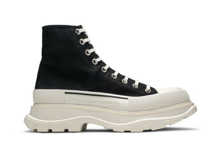 Alexander McQueen Tread Slick Boots 'Black White'