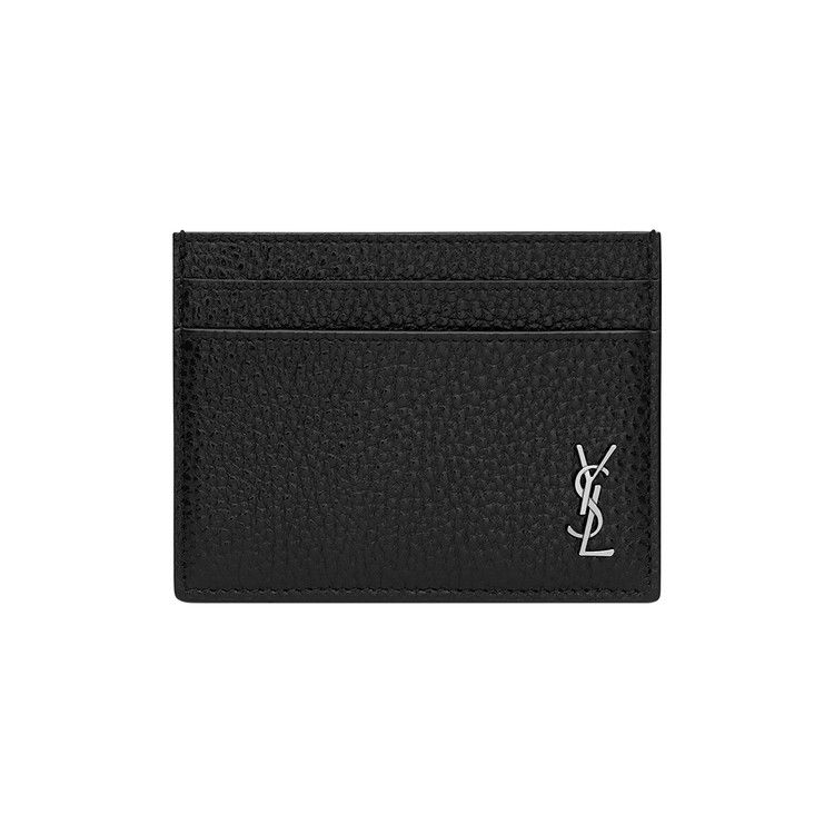 Saint Laurent Tiny Cassandre Card Case 'Nero'