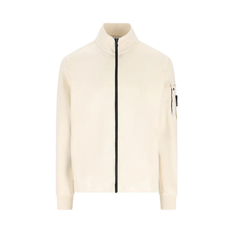 Stone Island Zip Up Cardigan 'Ivory'