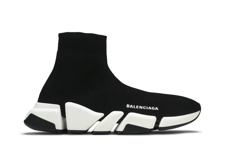 Balenciaga Speed 2 Trainer Knit 'Black White'