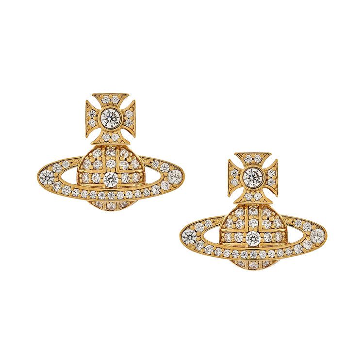 Vivienne Westwood Carmela Bas Relief Earrings 'Gold'