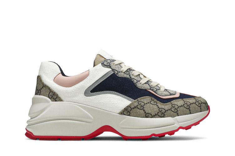 Gucci Wmns GG Rhyton 'Beige White Pink'