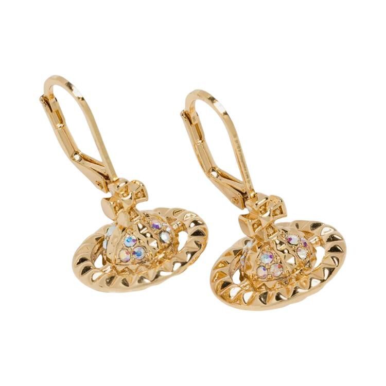 Vivienne Westwood Mayfair Small Orb Earrings 'Gold/Crystal'
