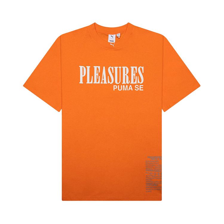 Puma x Pleasures Typo Tee 'Orange Glo'