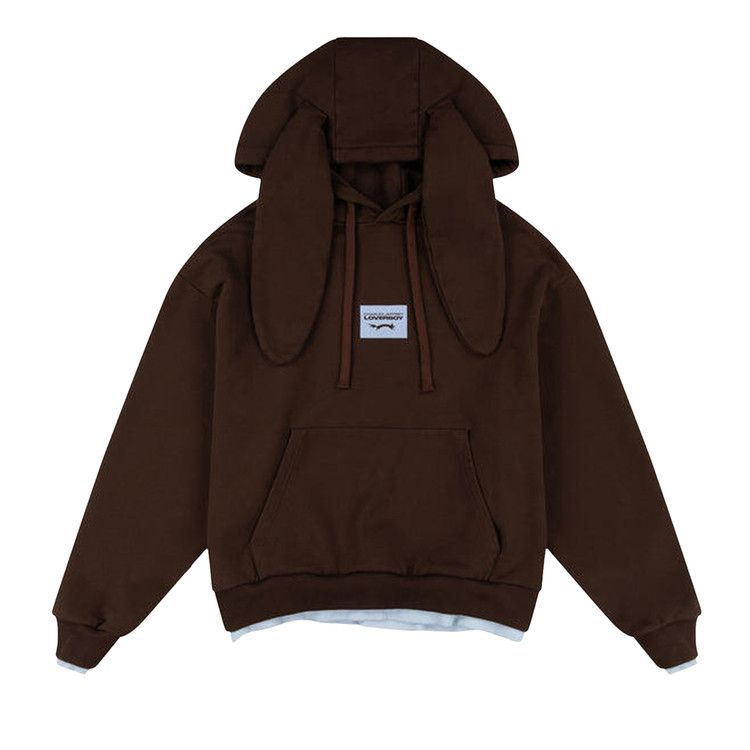 Charles Jeffrey Loverboy Rabbit Ears Hoody 'Brown/Light Blue'