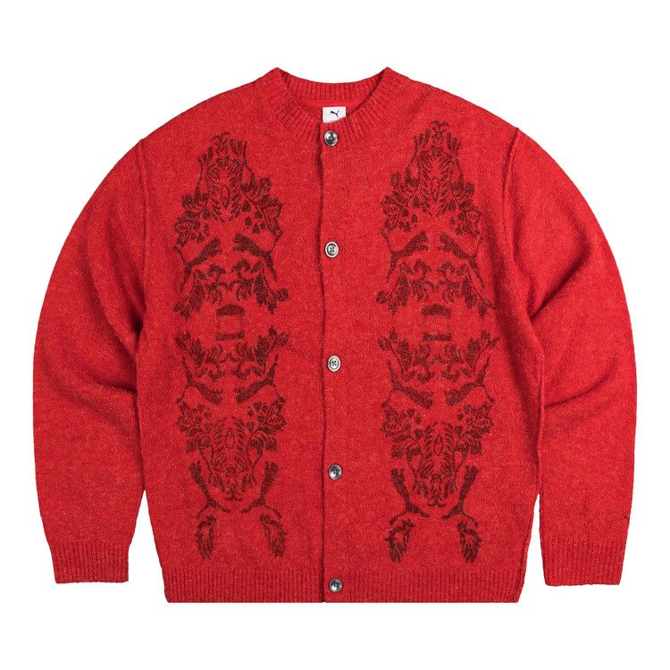 Puma x Aries Knitted Cardigan 'Red'