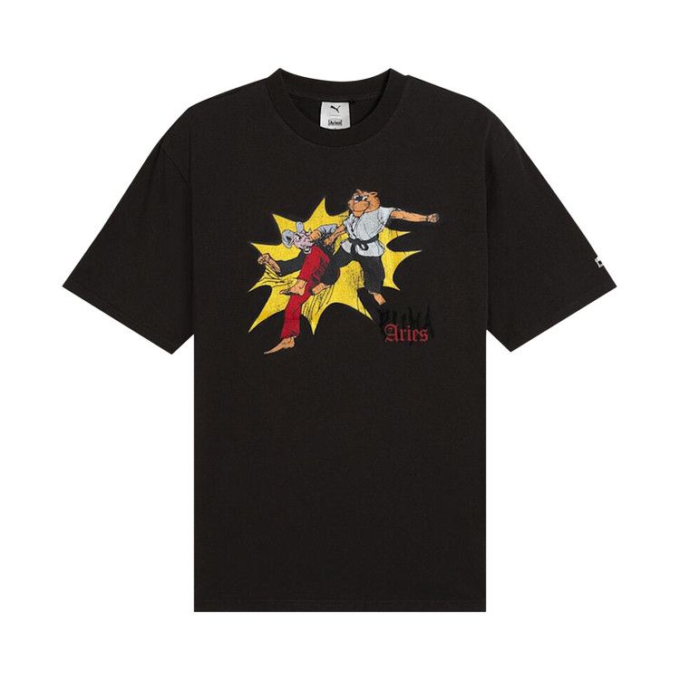 Puma x Aries Graphic Tee 'Puma Black'