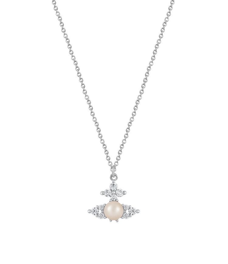 Vivienne Westwood Feodora Pendant 'Platinum/White'