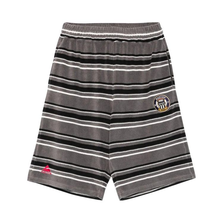 Martine Rose Sweatshort 'Grey/Black Stripe'