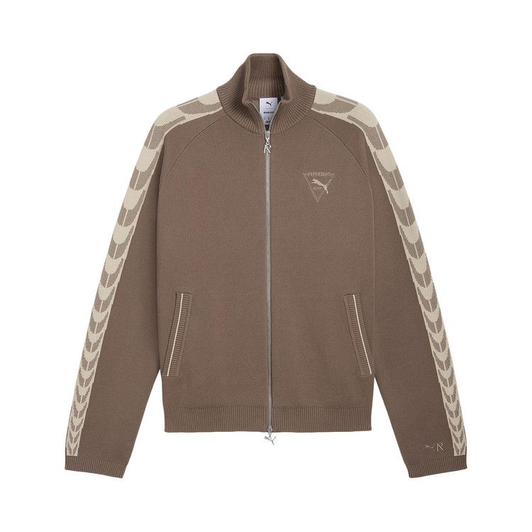 Puma x Represent T7 Knit Jacket 'Pine Bark'