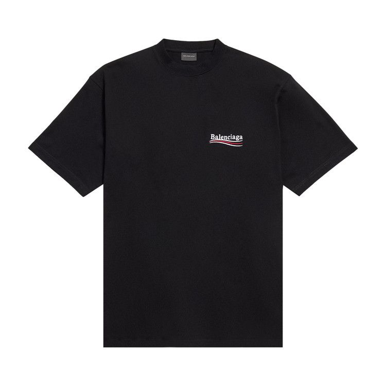 Balenciaga Political Campaign T-Shirt 'Black'