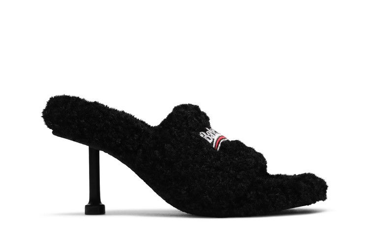 Balenciaga Wmns Furry Sandal 'Black'