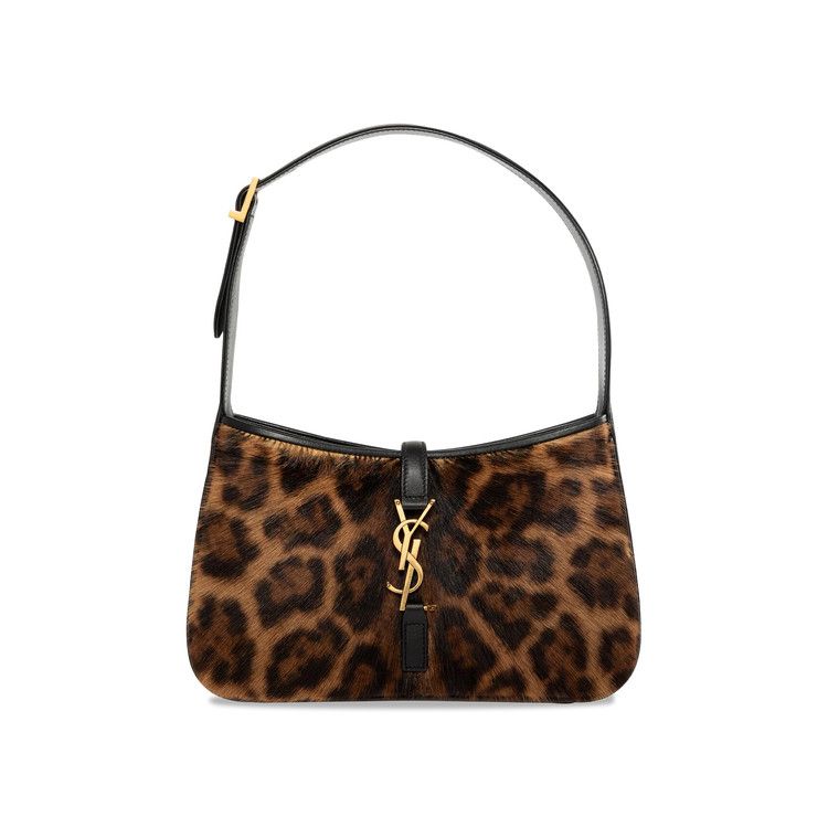 Saint Laurent Le 5 À 7 Pony Hair Bag 'Manto Naturale/Nero'