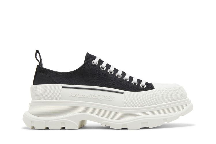 Alexander McQueen Tread Slick Lace Up 'Black White'
