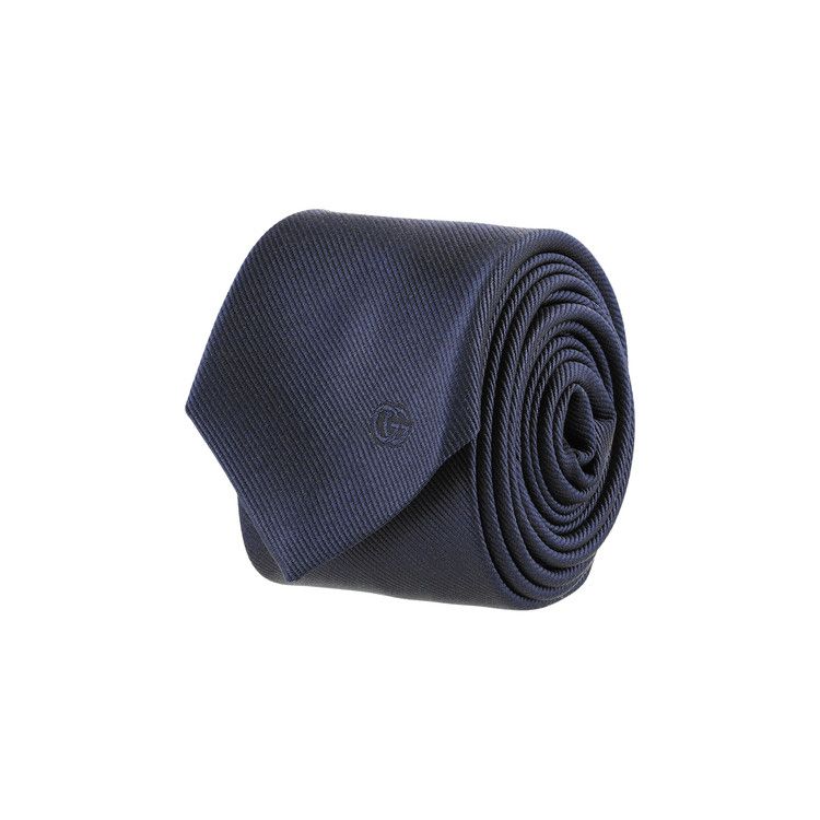 Gucci Double G Silk Jacquard Tie 'Midnight Blue'