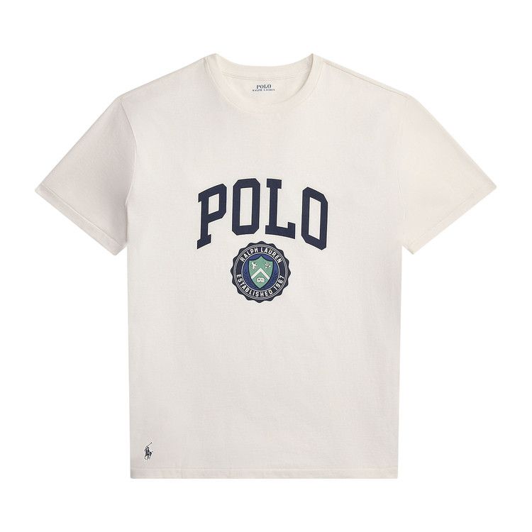 Polo Ralph Lauren Short-Sleeve Jersey Knit Graphic Print T-Shirt 'Deckwash White'