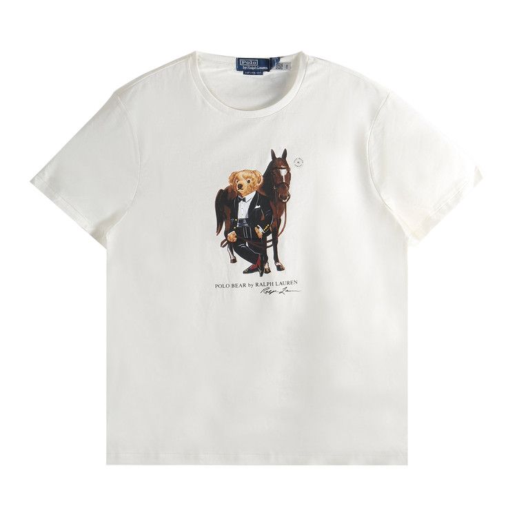 Polo Ralph Lauren Short-Sleeve Jersey Knit Graphic Bear T-Shirt 'Deckwash White'