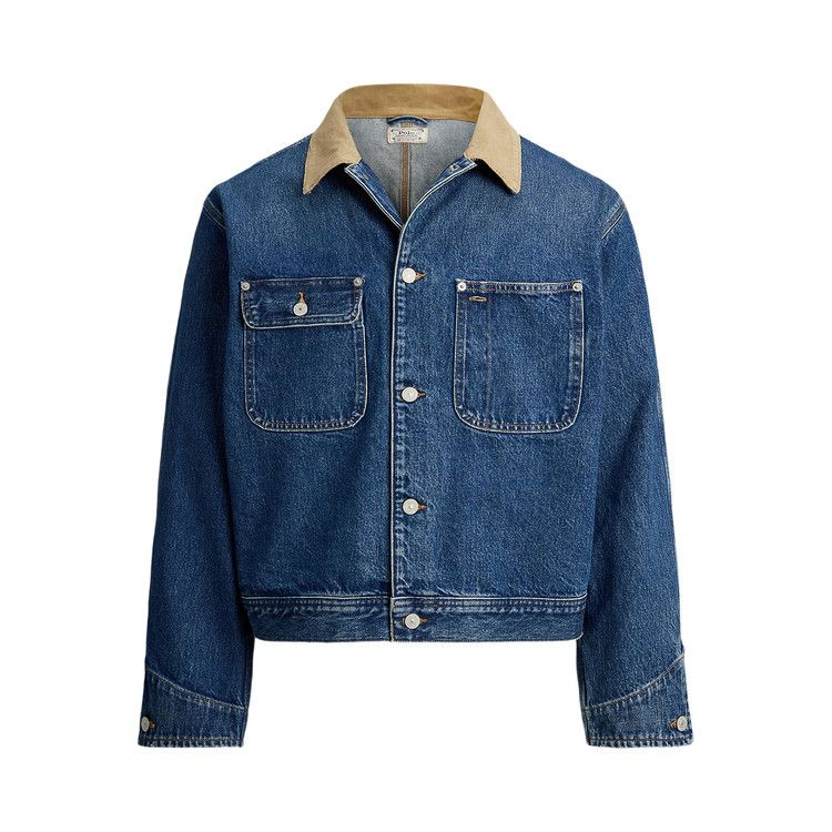 Polo Ralph Lauren Long-Sleeve Rigid Denim Woven Bomber Jacket 'Outpost'