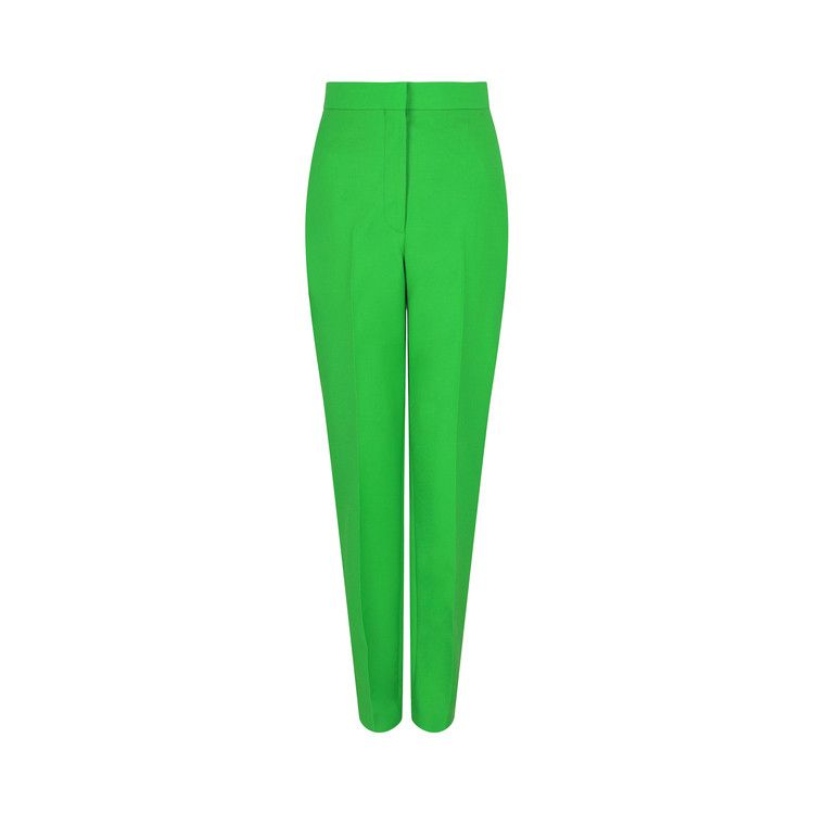 Alexander McQueen Wool-Blend Trousers 'Acid Green'