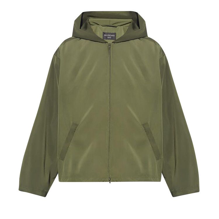 Balenciaga Hooded Rain Jacket 'Khaki'