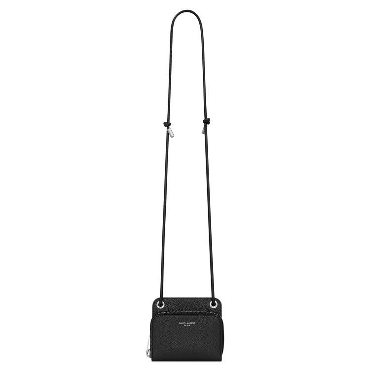 Saint Laurent Lanyard Wallet 'Nero'