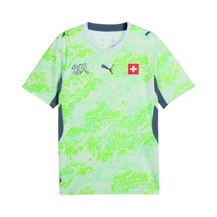 Puma Switzerland 2026 Away Kit 'Sea Glass-Dark Indigo'