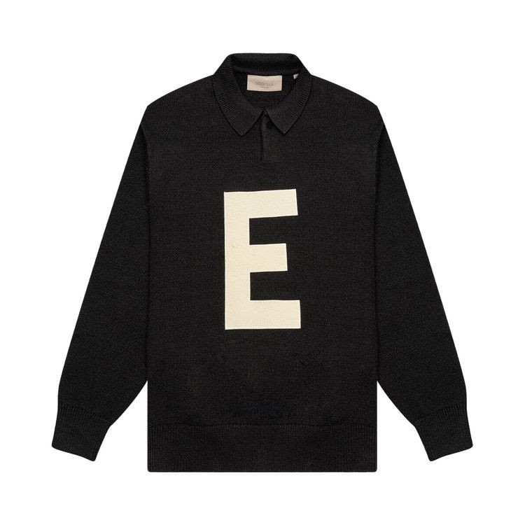 Fear of God Essentials Kids Big E Knit Polo 'Iron'