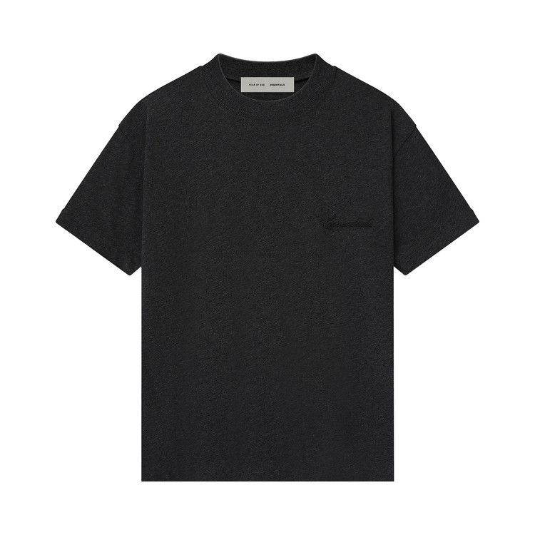 Fear of God Essentials Embroidered Essential Tee 'Vintage Black'