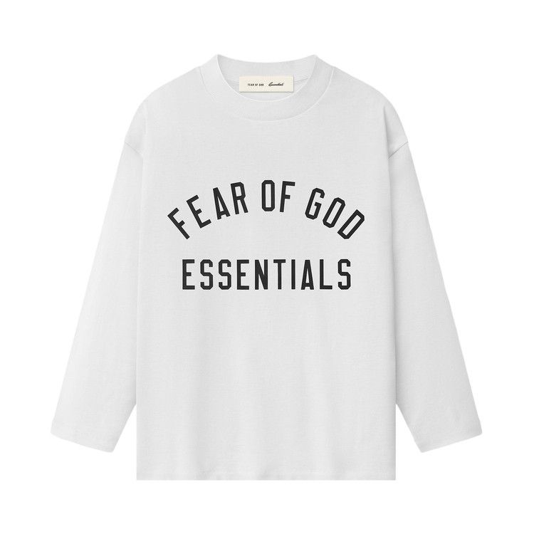 Fear of God Essentials Classic Long Sleeve Tee 'Bright White'