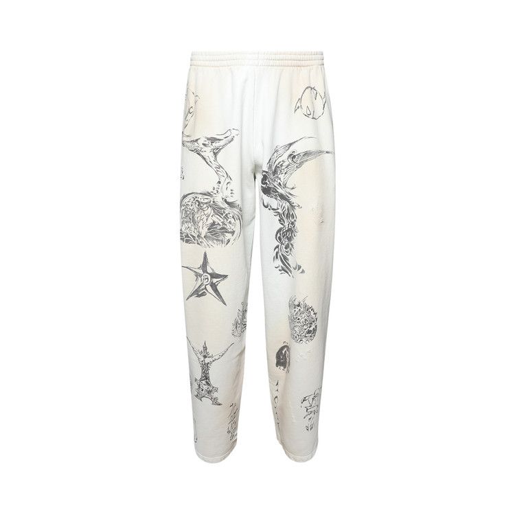 Balenciaga Baggy Sweatpants 'Off White/Black'