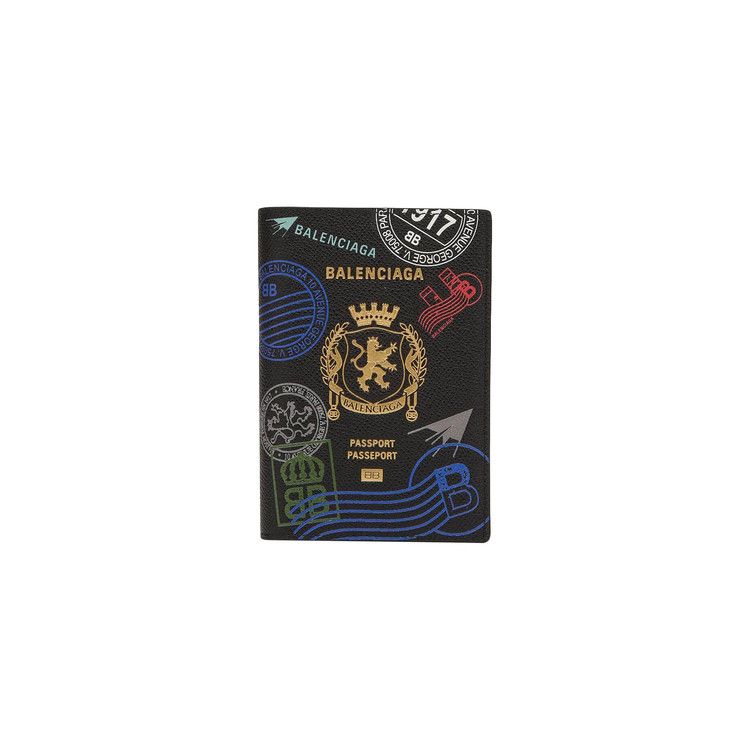 Balenciaga Passport Holder 'Black/Multicolor'