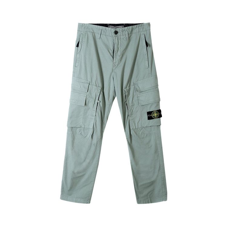 Stone Island Straight Fit Cargo Pants 'Sage'
