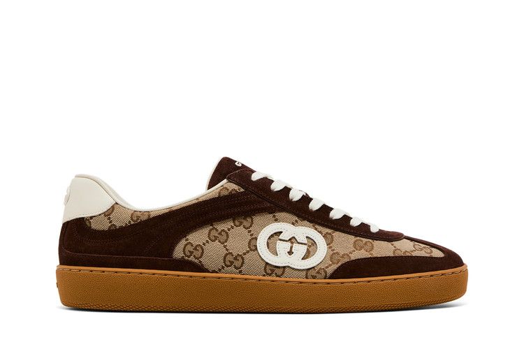 Gucci G75 'Interlocking G - Dark Brown Suede'
