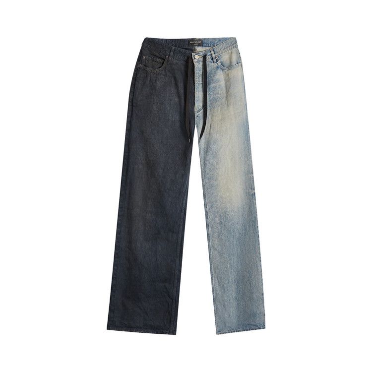 Balenciaga Fifty-Fifty Pants 'Grey/Outback Blue'
