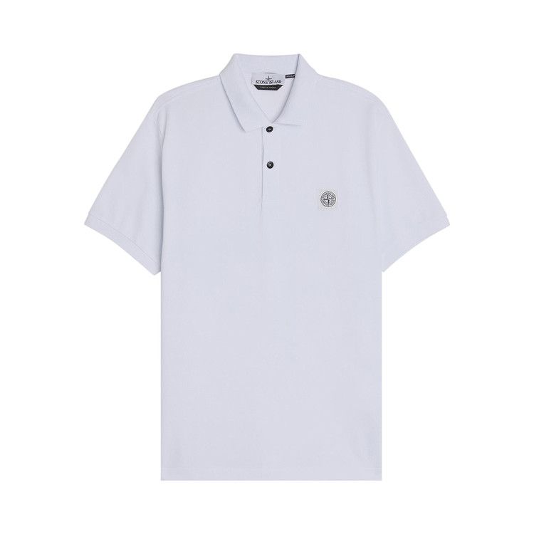 Stone Island Compass Patch Logo Polo Shirt 'White'