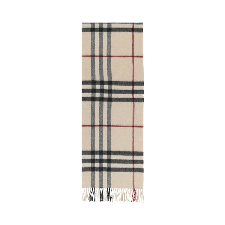 Burberry Giant Check Cashmere Scarf 'Stone'