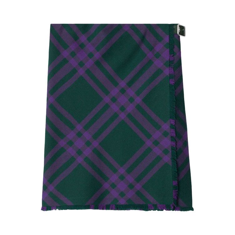 Burberry Vintage Check Wool Straight Skirt 'Royal'